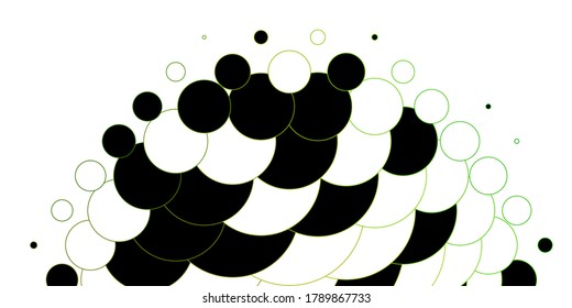 Light Green, Yellow vector template with circles. Abstract decorative design in gradient style with bubbles. Design for posters, banners.