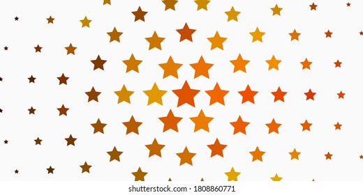 Planta vectorial amarillo verde claro con estrellas neón. Ilustración abstracta geométrica moderna con estrellas. Patrón para envolver regalos.