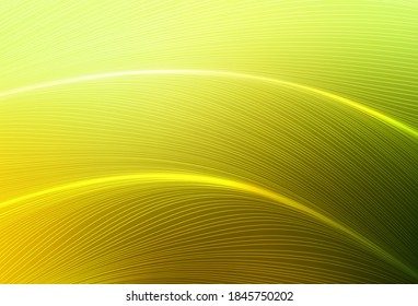 Light Green, Yellow vector template with lines. Colorful abstract illustration with gradient lines. Business design for posters, banners.