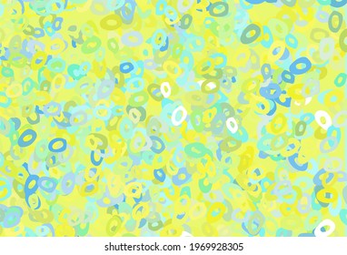 Light Green, Yellow vector template with circles. Beautiful colored illustration with blurred circles in nature style. Design for business adverts.