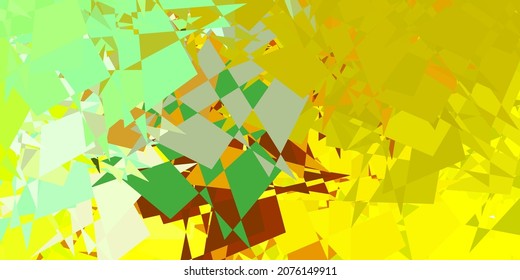 Light green, yellow vector template with abstract forms. Colorful illustration with simple gradient shapes. Smart design for your business.
