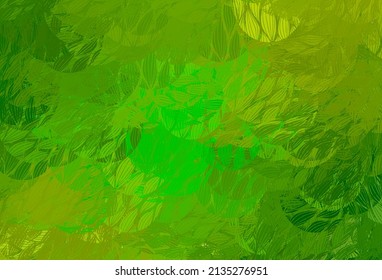 Light Green, Yellow vector template with chaotic shapes. Modern abstract illustration with colorful random forms. Background for a cell phone.
