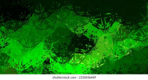 Light Green, Yellow vector template with triangle shapes. Smart abstract illustration with triangle forms in modern style. Pattern for promotions.