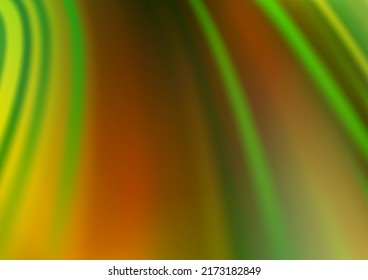 Light Green, Yellow vector template with lava shapes. Colorful illustration in abstract marble style with gradient. A completely new marble design for your business.