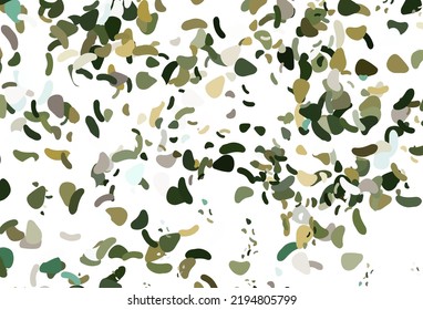 Light green, yellow vector template with memphis shapes. Illustration with colorful gradient shapes in abstract style. Simple design for your web site.