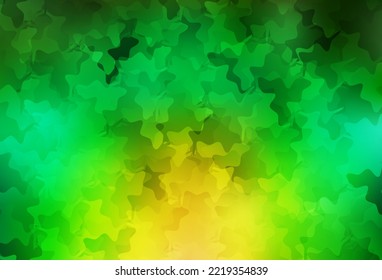 Light Green, Yellow vector template with chaotic shapes. Illustration with colorful gradient shapes in abstract style. Background for a cell phone.