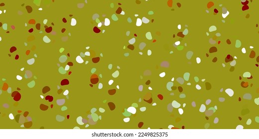 Plantilla vectorial verde claro, amarillo con formas abstractas. Ilustración con formas coloridas en estilo abstracto. Fondo para teléfonos móviles.