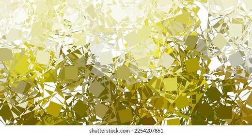 Light green, yellow vector template with triangle shapes. Outstanding abstract illustration with range of colorful triangles. Design for your wallpapers.