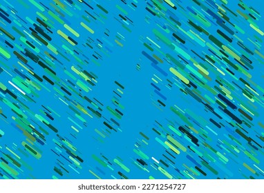 Light Green, Yellow vector template with repeated sticks. Shining colored illustration with narrow lines. Smart design for your business advert.