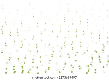 Plantilla vectorial de color verde claro y amarillo con estilo cuadrado. Diseño decorativo de estilo abstracto con rectángulos. Plantilla moderna para su promoción.