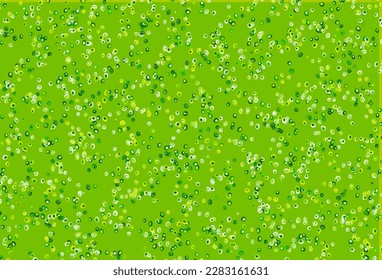 Light Green, Yellow vector template with circles. Abstract illustration with colored bubbles in nature style. Design for business adverts.
