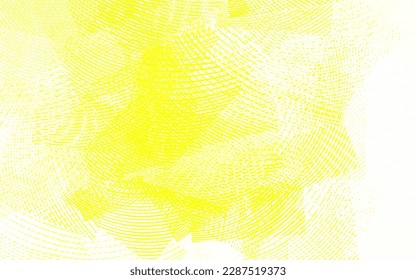 Plantilla vectorial de color verde claro, amarillo con líneas curvas. Ilustración abstracta brillante con líneas irónicas. Patrón para su diseño.