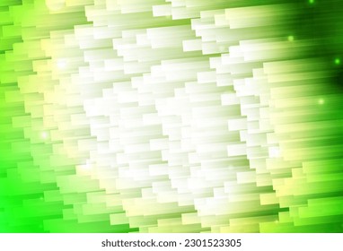 Light Green, Yellow vector template with repeated sticks. Modern geometrical abstract illustration with Lines. Best design for your ad, poster, banner.
