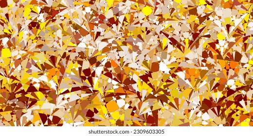 Light Green, Yellow vector template with triangle shapes. Web material illustration with colorful abstract triangles. Landing pages material.