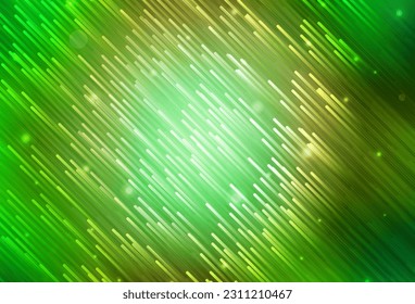 Light Green, Yellow vector template with repeated sticks. Glitter abstract illustration with colorful sticks. Smart design for your business advert.
