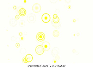 Light Green, Yellow vector template with circles. Illustration with set of shining colorful abstract circles. Pattern for futuristic ad, booklets.