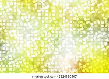 Planta vectorial amarillo verde claro con rhombus. Diseño decorativo de estilo abstracto con rectángulos. El patrón se puede usar para sitios web.