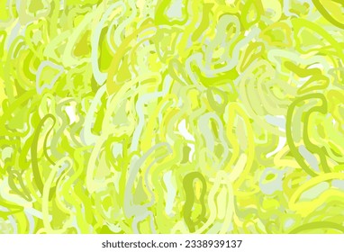 Light Green, Yellow vector template with lines. A circumflex abstract illustration with gradient. New composition for your brand book.