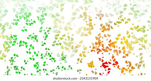Light green, yellow vector template with abstract forms. Colorful illustration with simple gradient shapes. Smart design for your business.