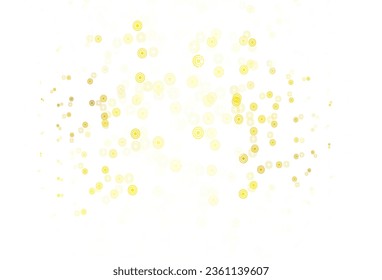 Light Green, Yellow vector template with circles. Modern abstract illustration with colorful water drops. New template for your brand book.