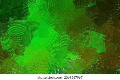 Plantilla vectorial de color verde claro, amarillo con líneas irregulares. Ilustración de gradiente colorido en un estilo sencillo con líneas. Mejor diseño para su negocio.