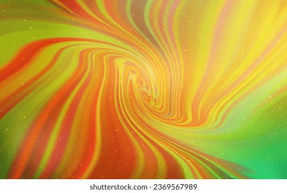 Light Green, Yellow vector template with space stars. Modern abstract illustration with Big Dipper stars. Pattern for astrology websites.