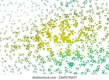 Light Green, Yellow vector template with bent ribbons. An elegant bright illustration with gradient. The best blurred design for your business.