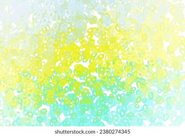 Light Green, Yellow vector template with circles. Illustration with set of shining colorful abstract circles. Design for business adverts.