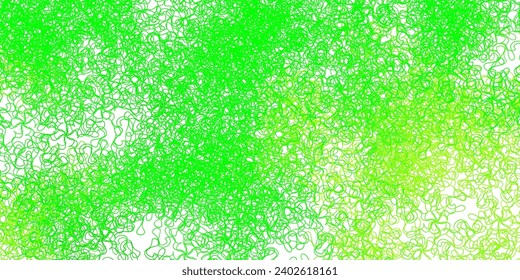Light green, yellow vector template with lines. Abstract gradient illustration with wry lines. Smart design for your promotions.
