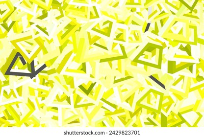 Light Green, Yellow vector template with chaotic shapes. Illustration with colorful gradient shapes in abstract style. Elegant design for wallpapers.