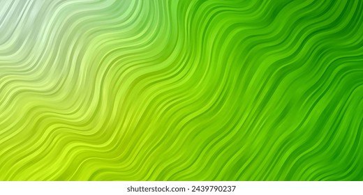 Light Green, Yellow vector template with wry lines. Colorful illustration in circular style with lines. Template for cellphones.