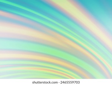 Vert clair, template de Image vectorielle Jaune  avec des lignes, ovales. Illustration abstraite floue vague avec dégradé. Conception de marbre pour votre site web.