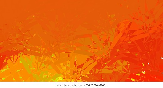 Verde claro, Plantilla de Vector amarillo con Formas triangulares. Magnífica ilustración abstracta con Formas triangulares , formas. Diseña para tus Fondos de pantalla.