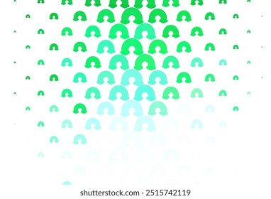 Light Green, Yellow vector template with rainbow signs. Colorful symbols of colorful rainbow in love style. Best design happy events.