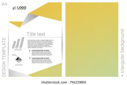 Light Green, Yellow vector  template for landing pages. Blurred decorative design in abstract style with textbox. Pattern for ads, leaflets, labels of your business.