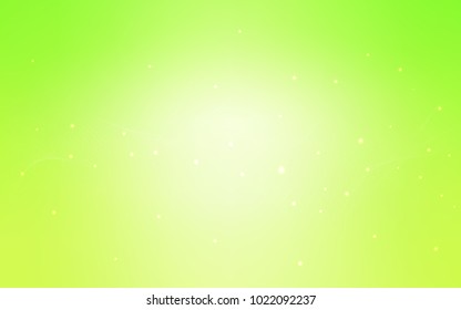 Light Green, Yellow vector texture with disks. Abstract illustration with colored bubbles in nature style. Beautiful design for your business natural advert.
