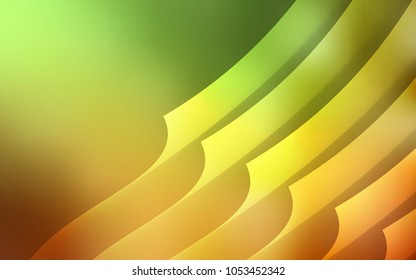 Light Green, Yellow vector texture with colored lines. Glitter abstract illustration with colored sticks. Pattern for ads, posters, banners.