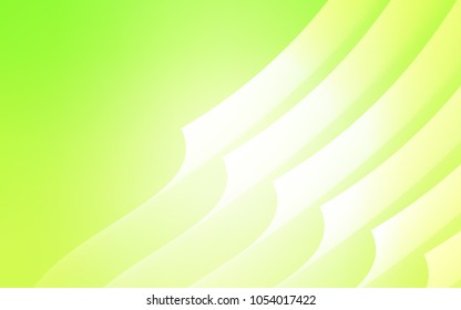 Light Green, Yellow vector texture with colored lines. Decorative shining illustration with lines on abstract template. Pattern for your busines websites.