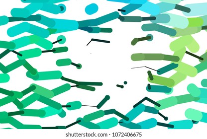 Light Green, Yellow vector texture with colored capsules. Glitter abstract illustration with colored sticks. Smart design for your business advert.