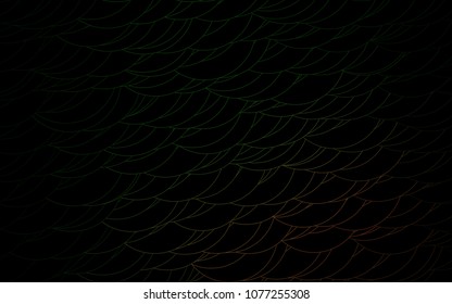 Light Green, Yellow vector  texture with disks. Abstract illustration with colored bubbles in nature style. Beautiful design for your business natural advert.