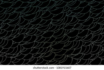 Light Green, Yellow vector  texture with disks. Blurred decorative design in abstract style with bubbles. The pattern can be used for aqua ad, booklets.