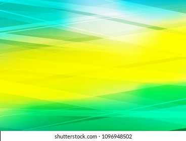 Light Green, Yellow vector texture with colored lines. Decorative shining illustration with lines on abstract template. Smart design for your business advert.