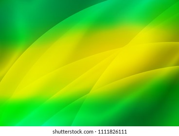 Light Green, Yellow vector texture with colored lines. Glitter abstract illustration with colored sticks. Best design for your ad, poster, banner.
