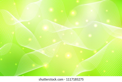 Light Green, Yellow vector texture with birthday confetti. Blurred decorative design in anniversary style with confetti. The pattern can be used for birthday gifts, congratulations.