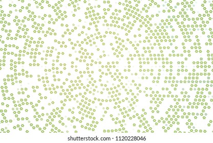Light Green, Yellow vector texture with beautiful stars. Stars on blurred abstract background with gradient. The template can be used as a background.