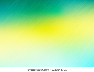 Light Green, Yellow vector texture with colored lines. Lines on blurred abstract background with gradient. Best design for your ad, poster, banner.