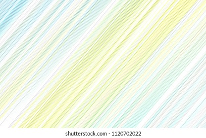 Light Green, Yellow vector texture with colored straight lines. Shining colored illustration with narrow lines. Smart design for your business advert.