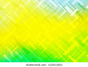 Light Green, Yellow vector texture with colored lines. Modern geometrical abstract illustration with staves. The pattern can be used as ads, poster, banner for commercial.
