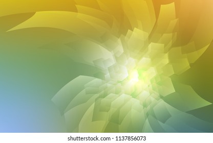 Light Green, Yellow vector texture with colorful hexagons. Glitter abstract illustration in hexagonal style. New template for your brand book.