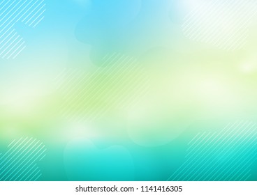 Light Green, Yellow vector texture with colored lines. Lines on blurred abstract background with gradient. The template can be used as a background.